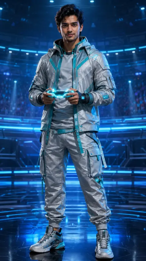 3D Neon Gaming Avatar