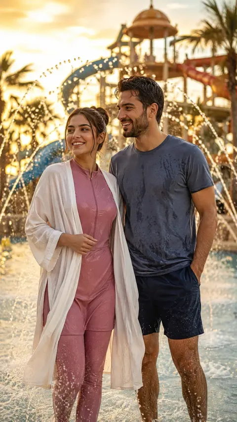 Golden Splash Zone Couple