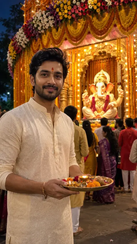Ganesh Chaturthi Couple Prayer