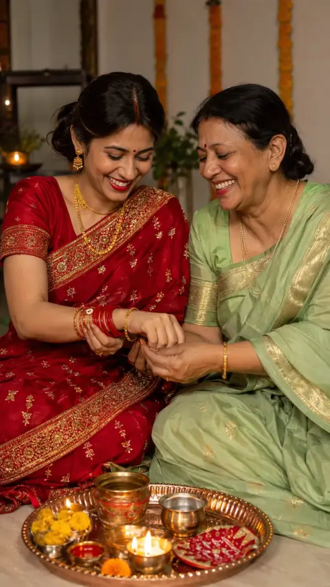 Karwa Chauth Family Puja Moment