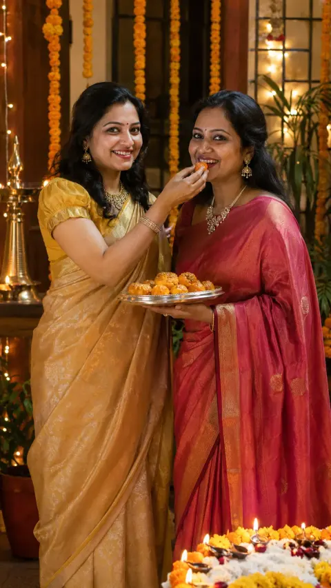 Diwali Sweets With Sisters