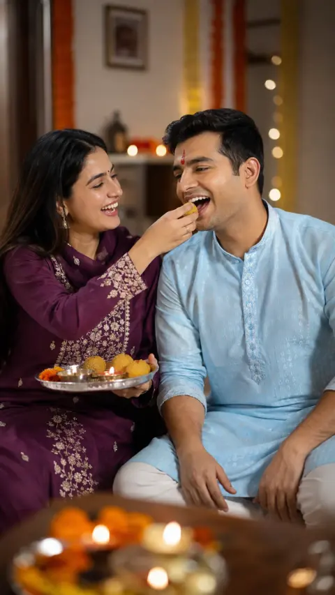 Bhai Dooj Ladoo Celebration