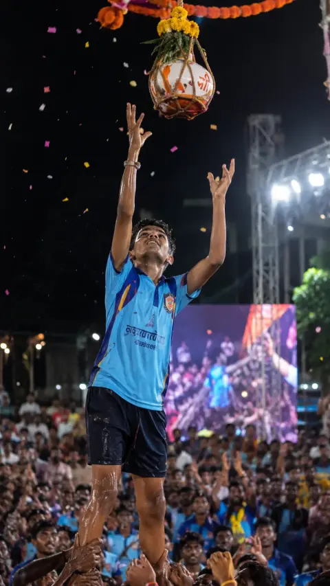 Janmashtami Dahi Handi Participant Portrait