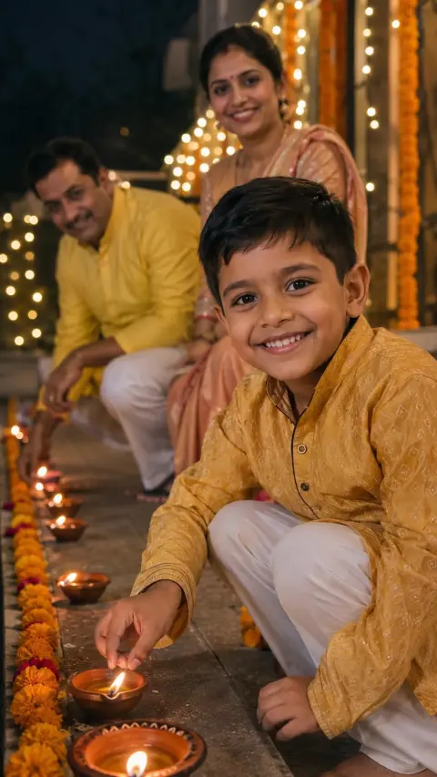 Diwali Child Sparklers