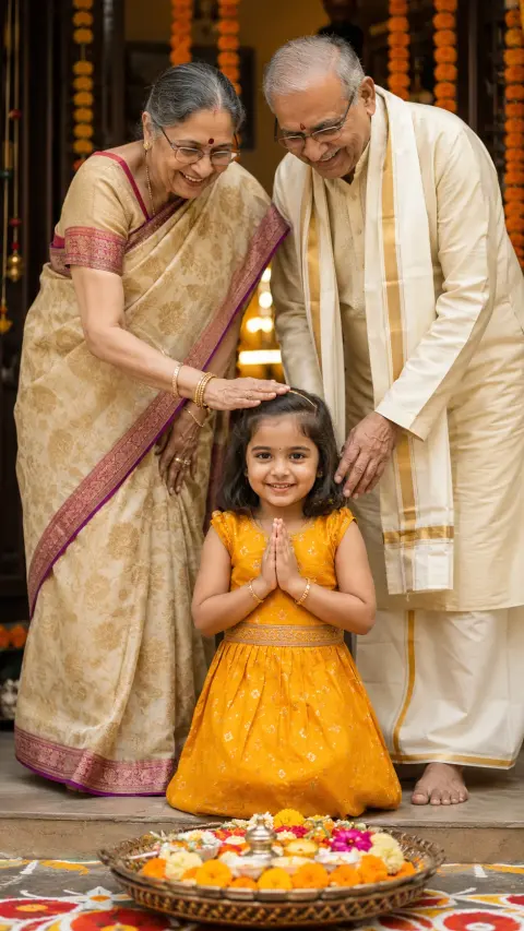 Vijayadashami Grandparents Blessing