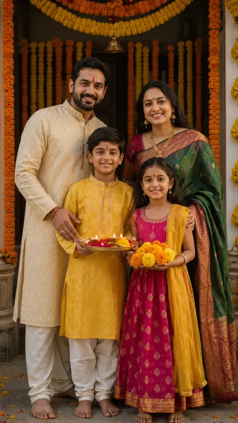 Vijayadashami Family Portrait