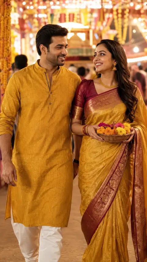 Dussehra Couple Fair Walk