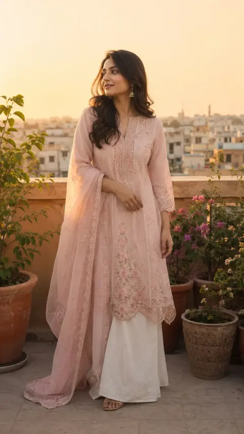 Blush Pret Rooftop Editorial