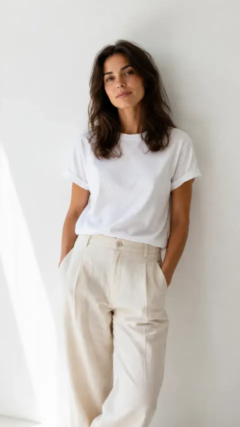 White Wall Natural Portrait