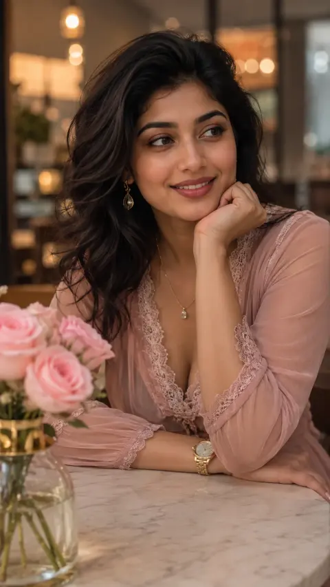 Dusty Pink Cafe Roses