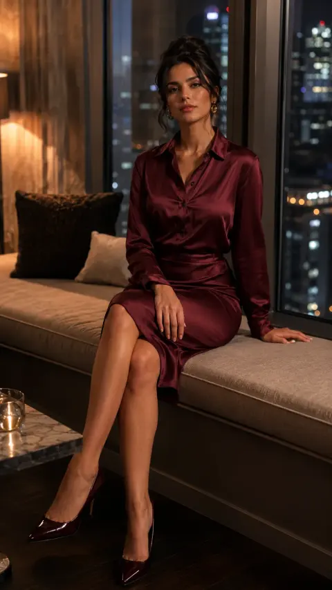 Burgundy Window Editorial